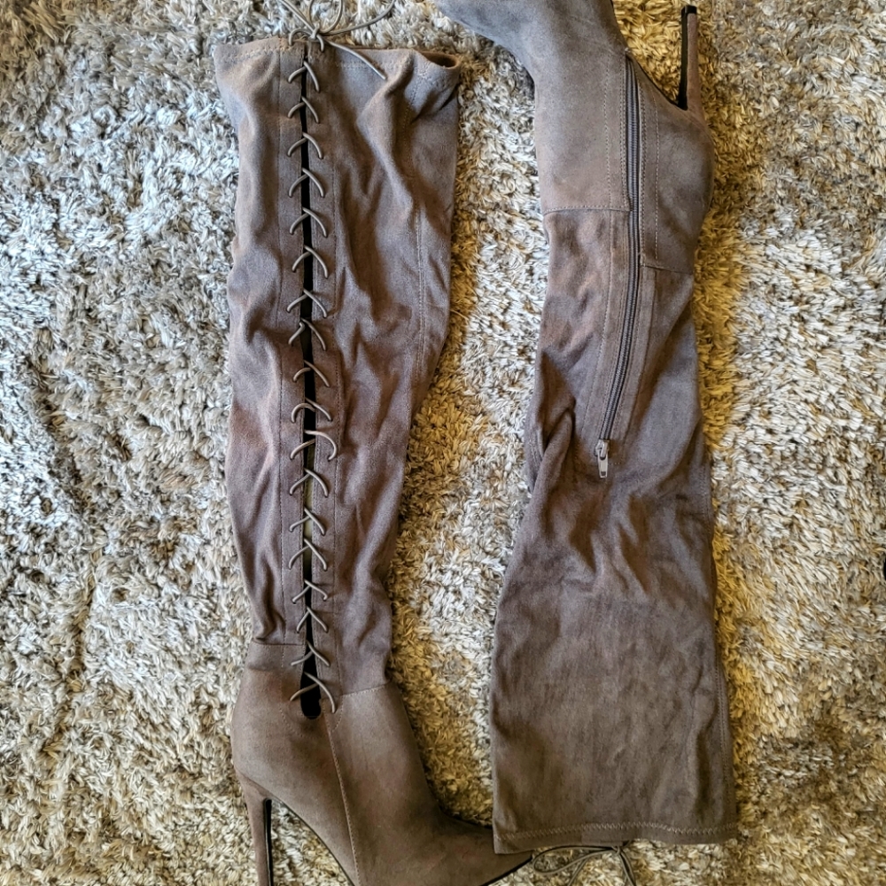 Thigh High Gray boots
